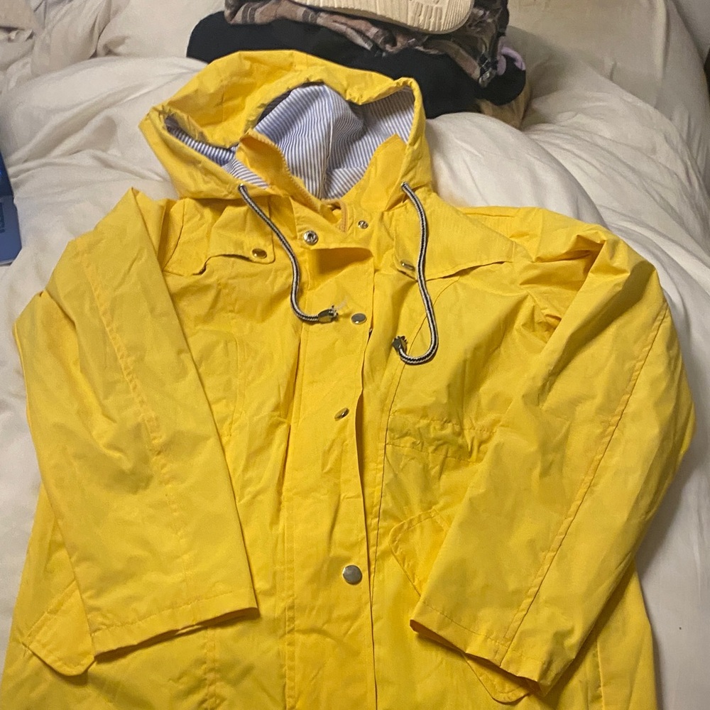 Yellow Hooded Women's Jacket